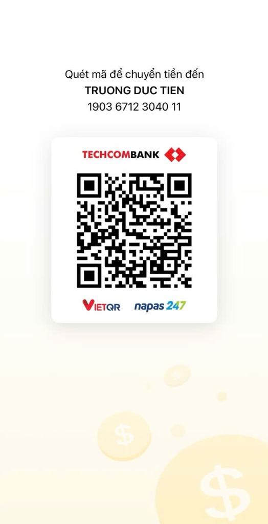 Techcombank VietQR - TRUONG DUC TIEN